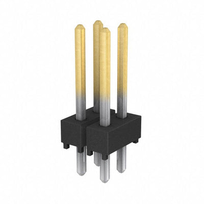 TSW-102-14-L-D by Samtec Inc. - CONNECTOR HEADER VERT 4POS 2.54MM