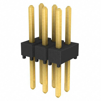 TSW-103-08-G-D by Samtec Inc. - CONNECTOR HEADER VERT 6POS 2.54MM