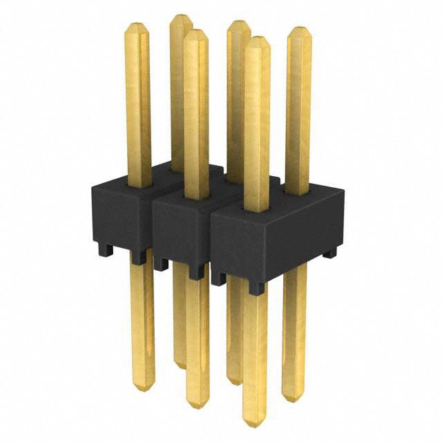 TSW-103-08-G-D by Samtec Inc. - CONNECTOR HEADER VERT 6POS 2.54MM