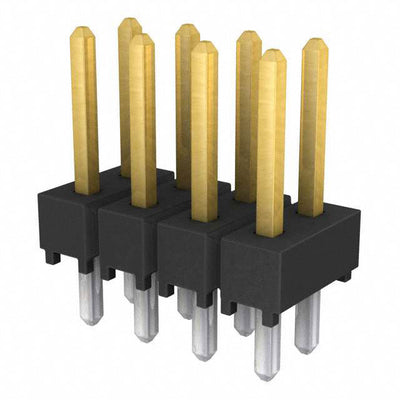 TSW-104-23-L-D by Samtec Inc. - CONNECTOR HEADER VERT 8POS 2.54MM