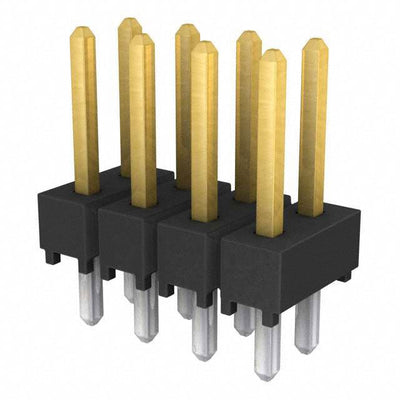 TSW-104-07-L-D by Samtec Inc. - CONNECTOR HEADER VERT 8POS 2.54MM