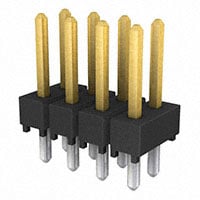 TSW-104-23-L-D by Samtec Inc. - CONNECTOR HEADER VERT 8POS 2.54MM