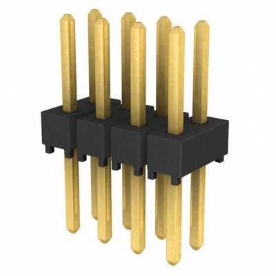 TSW-104-26-G-D by Samtec Inc. - CONNECTOR HEADER VERT 8POS 2.54MM