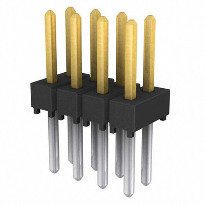 TSW-104-25-S-D by Samtec Inc. - CONNECTOR HEADER VERT 8POS 2.54MM