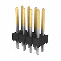 TSW-104-14-F-D by Samtec Inc. - CONNECTOR HEADER VERT 8POS 2.54MM