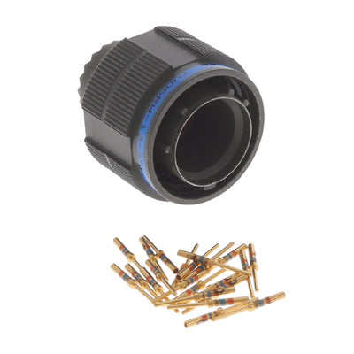 TV06RW-13-35P by Amphenol Aerospace Operations - CONNECTOR PLUG MALE 22POS GOLD CRIMP