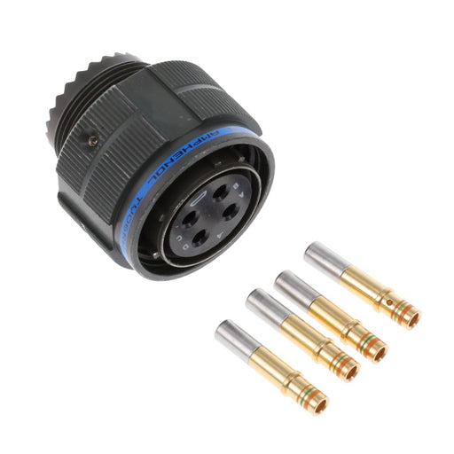 TV06RW-15-4S by Amphenol Aerospace Operations - CONNECTOR PLUG FMALE 4POS GOLD CRIMP