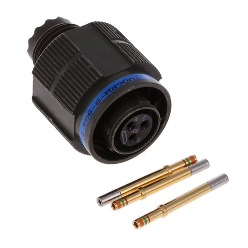 TV06RW-9-98S by Amphenol Aerospace Operations - CONNECTOR PLUG FMALE 3POS GOLD CRIMP