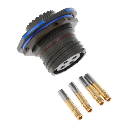TV07RW-15-4S by Amphenol Aerospace Operations - CONNECTOR RECPT FMALE 4POS GOLD CRIMP