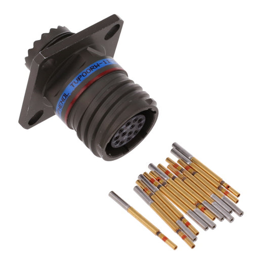 TVP00RW-11-35S by Amphenol Aerospace Operations - CONNECTOR RECPT FMALE 13POS GOLD CRIMP