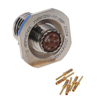 TVS07DS-11-98P by Amphenol Aerospace Operations - JAM NUT RECEPTACLE, AP-93 FINISH