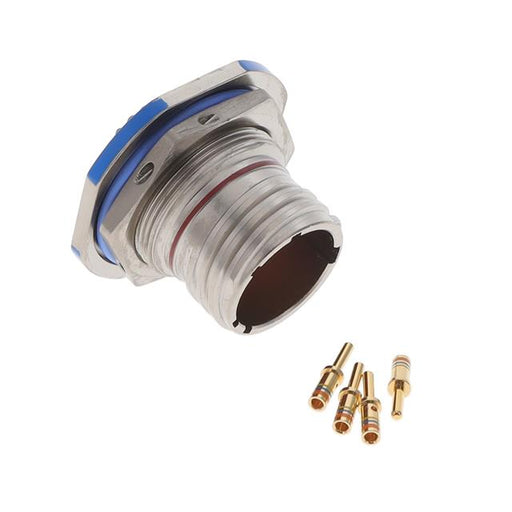TVS07DS-13-4P by Amphenol Aerospace Operations - JAM NUT RECEPTACLE, AP-93 FINISH