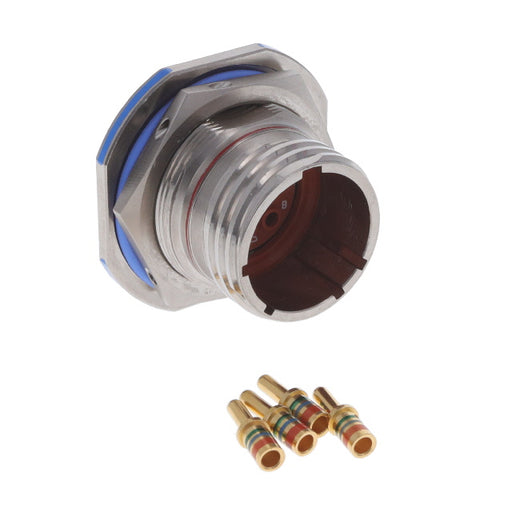 TVS07RF-15-4P by Amphenol Aerospace Operations - CONNECTOR RECPT MALE 4POS GOLD CRIMP