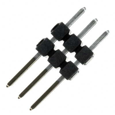 TW-03-03-L-D-180-126 by Samtec Inc. - CONNECTOR HDR 6POS 0.079 STACK T/H