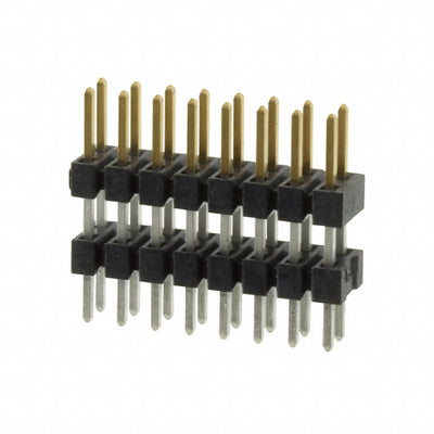 TW-08-03-L-D-250-120 by Samtec Inc. - CONNECTOR HDR 16POS 0.079 STACK T/H