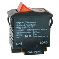 W33-S4B1Q-15 by TE Connectivity Potter & Brumfield Relays - THERMAL CIRCUIT BREAKER15A 250VAC 50VDC
