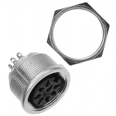 T3507009U by Amphenol Tuchel Industrial - CONNECTOR RECPT FMALE 8P SOLDER CUP