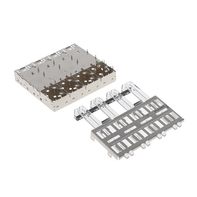 U77-C4110-2011 by Amphenol ICC (Commercial Products) - CONNECTOR 1X4 SFP CAGE LIGHT PIPES