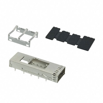 U90-A181-1001 by Amphenol ICC (Commercial Products) - CONNECTOR QSFP CAGE W/HSINK PRESS RA