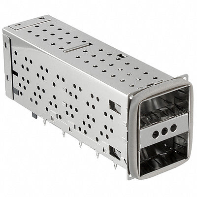 U90-B105-4071-110 by Amphenol ICC (Commercial Products) - CONNECTOR QSFP+ RCP W/CAGE 2X1 76P RA