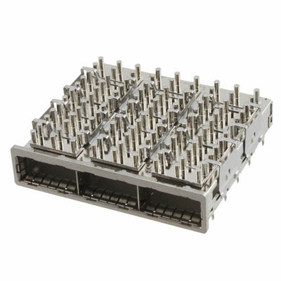 U90-G361-100A by Amphenol ICC (Commercial Products) - CONNECTOR QSFP CAGE 1X3 W/HSINK R/A