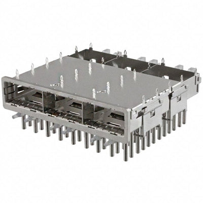 U90-G371-101A by Amphenol ICC (Commercial Products) - CONNECTOR QSFP CAGE 1X3 W/HSINK R/A