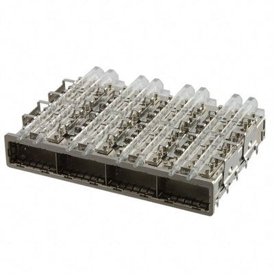 U90-G461-101A by Amphenol ICC (Commercial Products) - CONNECTOR QSFP CAGE 1X4 W/HSINK R/A