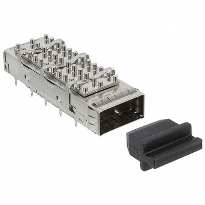 U90-T161-1D0A by Amphenol ICC (Commercial Products) - CONNECTOR QSFP CAGE W/HSINK PRESS RA
