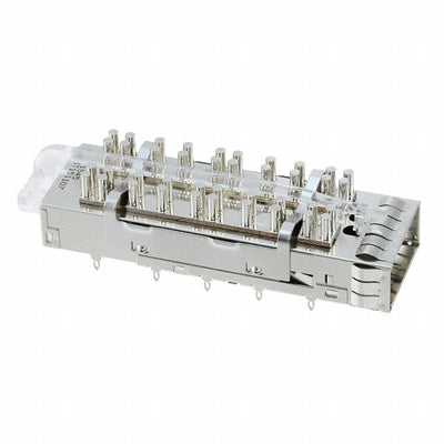 U95-T151-107A by Amphenol ICC (Commercial Products) - CONNECTOR QSFP+ CAGE W/HSINK PRESS RA