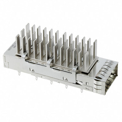 U95-T1R1-100A by Amphenol ICC (Commercial Products) - CONNECTOR QSFP+ CAGE W/HSINK PRESS RA