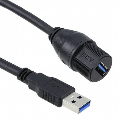 UA30ML-NAML-SB002 by Amphenol LTW - CABLE A RCPT-A PLUG W/COUPL 6.56