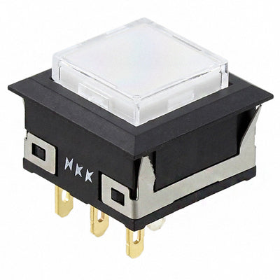 UB15KKG016G-JB by NKK Switches - PUSH SWITCH BUTTON SPDT 0.4VA 28V