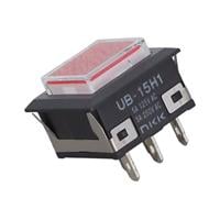 UB15KKW015C-JC by NKK Switches - PUSH SWITCH BUTTON SPDT 5A 125V