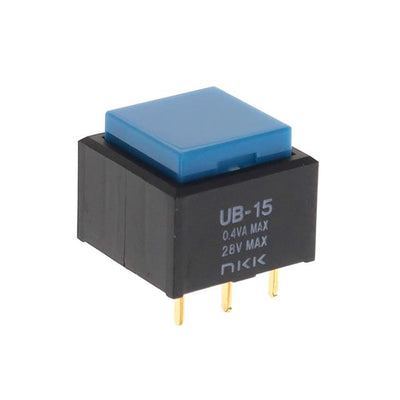 UB15SKG03N-G by NKK Switches - PUSH SWITCH SPDT 0.4VA 28V