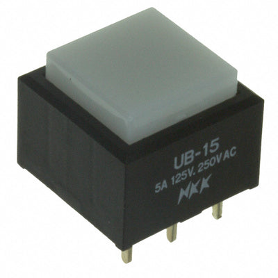 UB15SKW03N-B by NKK Switches - PUSH SWITCH BUTTON SPDT 5A 125V