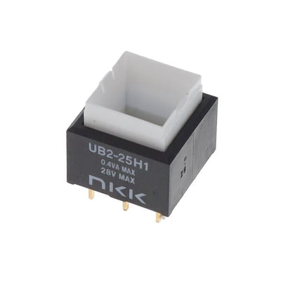 UB225SKG035D by NKK Switches - PUSH SWITCH BUTTON DPDT 0.4VA 28V