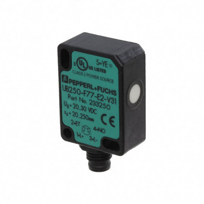 UB250-F77-E2-V31 by Pepperl+Fuchs, Inc. - ULTRASONIC SEN 20-250MM PNP