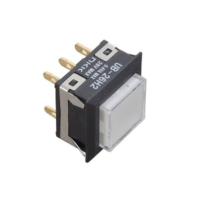 UB26KKG016B-JB by NKK Switches - PUSH SWITCH BUTTON DPDT 0.4VA 28V