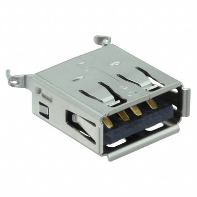 UE27AE5410H by Amphenol ICC (Commercial Products) - CONNECTOR RECPT USB2.0 TYPEA 4POS VERT