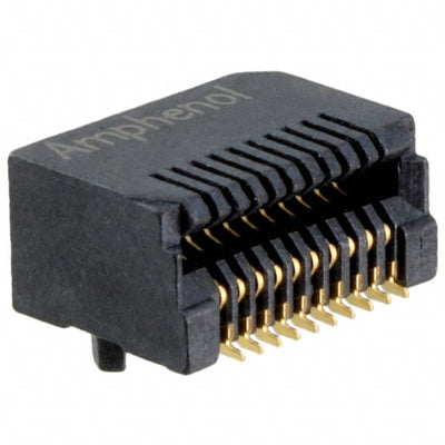 UE76-A20-2000T by Amphenol ICC (Commercial Products) - CONNECTOR SFP+ RCPT 20POS SLD R/A SMD
