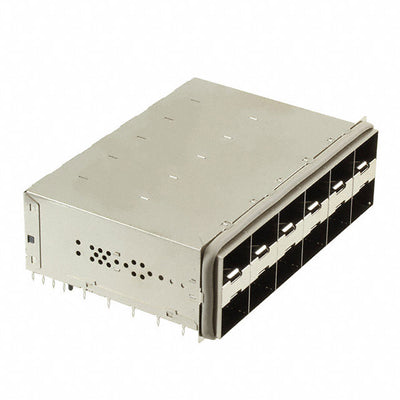 UE86-3G6420-00361 by Amphenol ICC (Commercial Products) - CONNECTOR SFP RCPT W/CAGE 2X6 240P RA