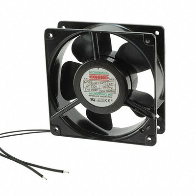 UF12A23-BWLR by Mechatronics Fan Group - FAN AXIAL 120X38MM 230VAC WIRE