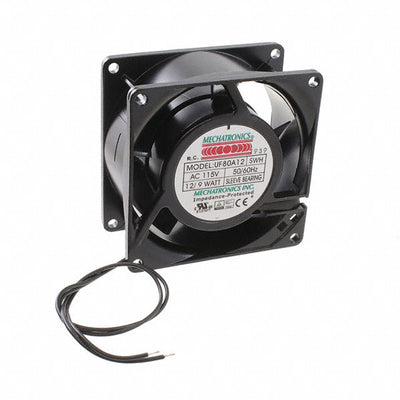 UF80A12-SWHR by Mechatronics Fan Group - FAN AXIAL 80X38MM 115VAC WIRE