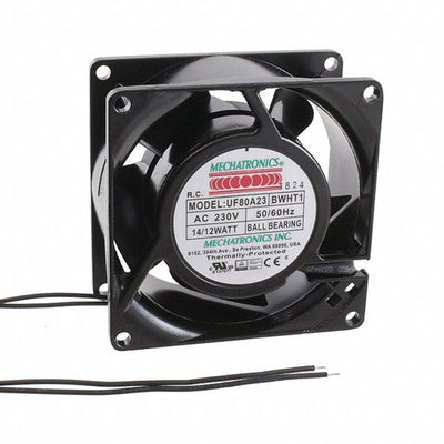UF80A23-BWHR-T1 by Mechatronics Fan Group - FAN AXIAL 80X38MM 230VAC WIRE