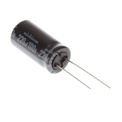 UHW2A221MHD by Nichicon - ALUMIN CAP 220UF 20% 100V RADIAL