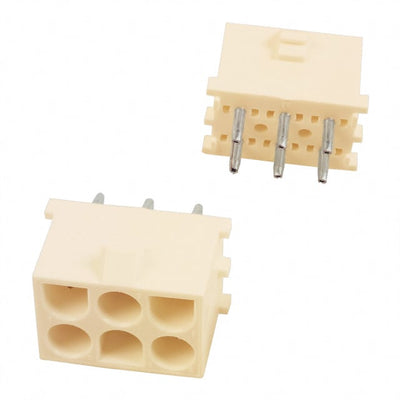 641969-1 by TE Connectivity AMP Connectors - CONNECTOR HEADER VERT 6POS 6.35MM