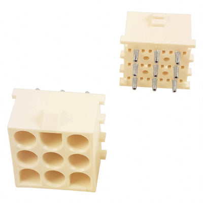 350432-4 by TE Connectivity AMP Connectors - CONNECTOR HEADER VERT 9POS 6.35MM