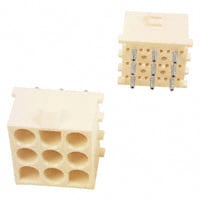 350712-4 by TE Connectivity AMP Connectors - CONNECTOR HEADER VERT 9POS 6.35MM
