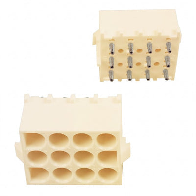 350764-4 by TE Connectivity AMP Connectors - CONNECTOR HDR 12POS 0.25 TIN PCB