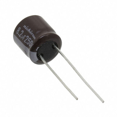 ULD2E8R2MPD1TD by Nichicon - ALUMIN CAP 8.2UF 20% 250V RADIAL